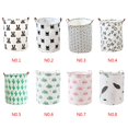 thumbnail image 4 of relayinert Portable Double Washing Laundry Basket Tank Storage Bin Handle Closet Toy Box Container Cylinder Organizer, 4 of 9