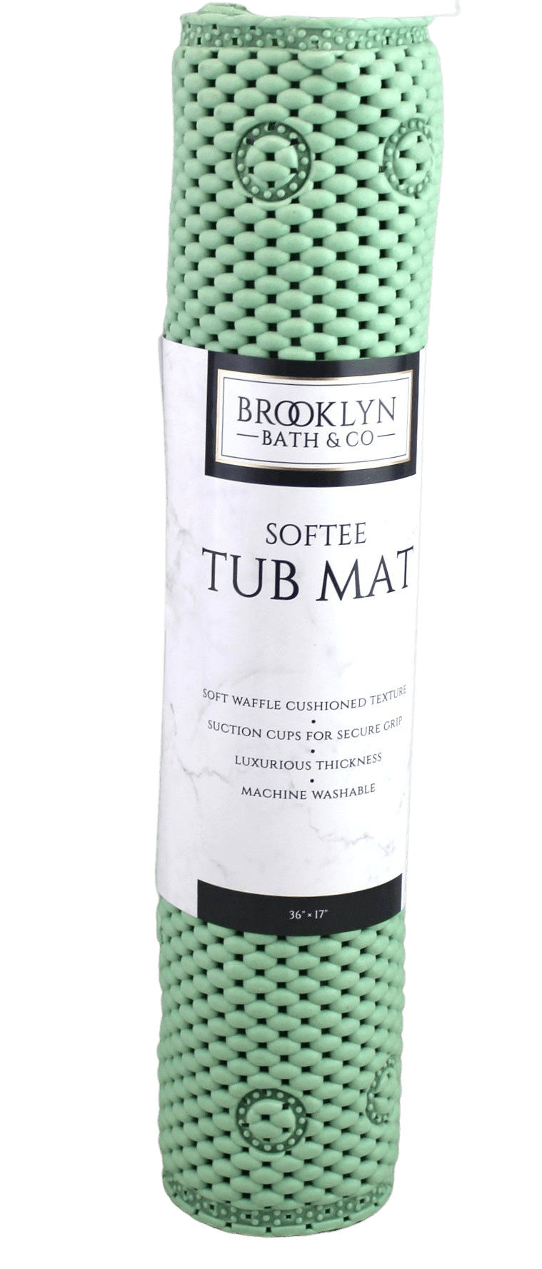 Dependable Industries Non Slip Shower Bathtub Soft PVC Foam Bath Mat 36