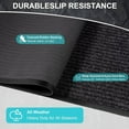 thumbnail image 5 of ANTPOP Entrance Floor Mats Indoor Muddy Doormat Outdoor Commercial Heavy Duty Outside Entryway Welcome Front Door Mat Rubber Backed Low Profile Custom Rug Non Slip Dirt Trapper Black 4'x 48', 5 of 6