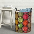 thumbnail image 5 of Goofa Spices And Herbs Printed Circular Hamper,Laundry Basket with Handles,Storage Baskets Foldable,Large Capacity Laundry Hamper-Medium, 5 of 8