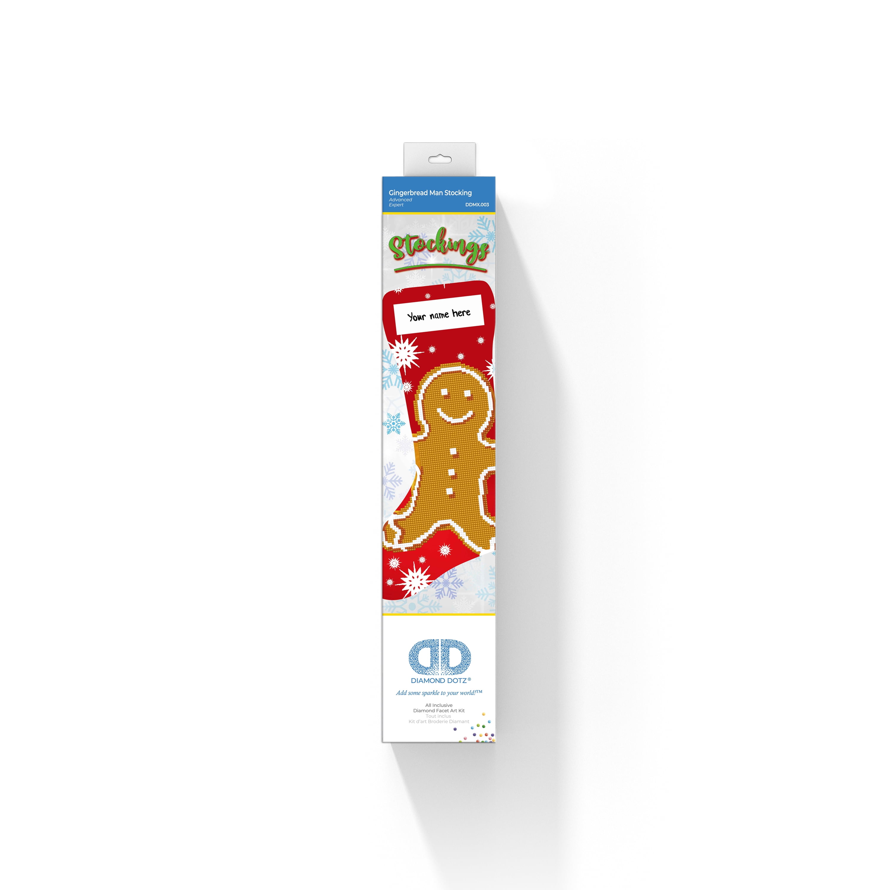 DIAMOND DOTZ® Gingerbread Man Stocking Diamond Painting Kit