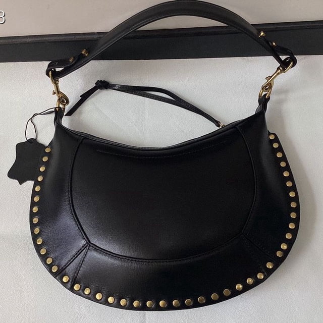 IS @ B nuevo estilo británico de motocicleta bolso retro de cuero genuino para mujer, bolso cruzado portátil