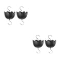 thumbnail image 3 of Methold 2 bolsas de fuerte capacidad de carga, anzuelo antihormigas, foso para suministros para mascotas y comederos para pájaros, accesorios negro 2Conjunto, 3 of 6