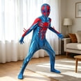 thumbnail image 5 of SHOWONSKY Superhero Suit Classic Spider Pattern Body Suit for Stage Performance Halloween Party Role Play Dress Up Show Outfit, 5 of 7