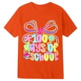 thumbnail image 4 of Rhuody Hauts pour Fille T-Shirt à Manches Courtes Col Rond T-Shirt à Imprimés de Dessins Animés Hauts Tee Classique Tenue d'Été 8-9 Ans Orange, 4 of 4