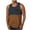 🔥 Brown, variant on Mens Workout Tank Tops Summer Sleeveless Crew Neck Men Undershirts Gradient Color Relaxed Fit Oversized Bodybuilding Mens Compression Shirt Beach for Running in Hot Weather Yellow S