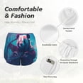 thumbnail image 4 of Balery DJ Panda Hot Air Balloon Pantalones cortos deportivos para mujer con forro y dos bolsillos, elásticos, para entrenamiento, gimnasio, yoga-XX-Large, 4 of 7