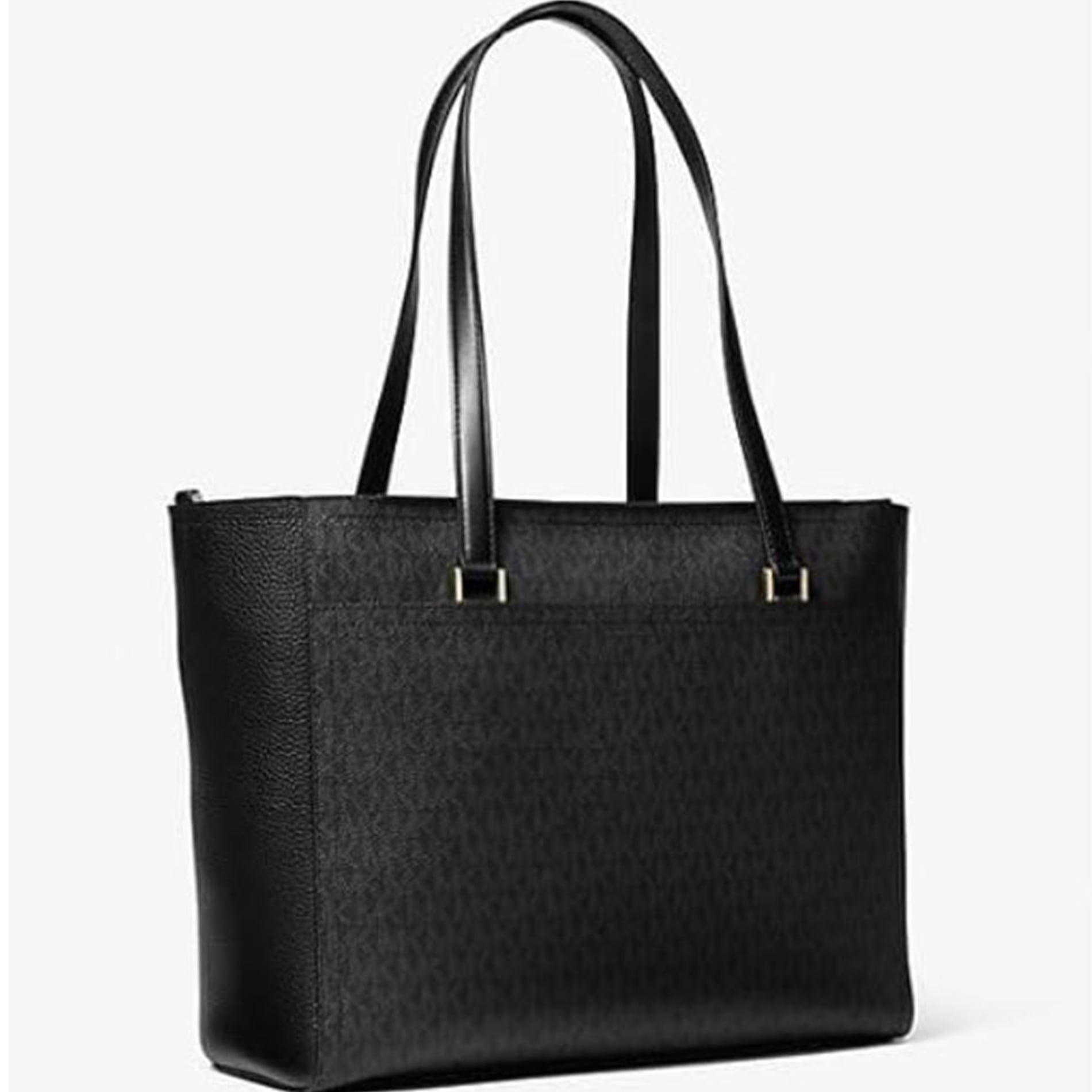 Michael Kors Womens Maisie 3 In 1 Large Top Zip Tote Crossbody Pouch Wristlet MK Signature (Black) 35T1G5MT7B-001