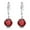 Garnet-01, variant on Emma Manor EM S925 Sterling Silver Birthstone Round 5A Cubic Zirconia Drop Dangle Earrings Women Jewelry