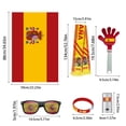 thumbnail image 2 of Football Fan Cheering Kit with Flag, Glasses, Noise Maker, Face Paint & Scarf for Stadium, Parties, Home Games, 2 of 5