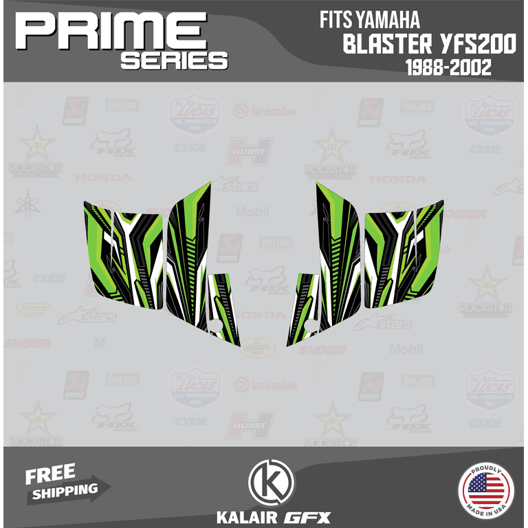 ATV Graphics Kit Quad Decal Wrap For Yamaha Blaster YFS200 - All Terrain Depot ATV Graphics Kit Quad Decal Wrap For Yamaha Blaster YFS200 - All Terrain Depot