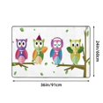thumbnail image 4 of ZICANCN Owls Music Drawing Area Rugs Doormat , Facecloth Non-Slip Floor Mat Rug for Living Room Kitchen Sink Area Indoor Outdoor Entrance 72"x48", 4 of 9