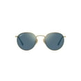 thumbnail image 2 of Ray-Ban RB 8247 Metal Unisex Round Polarized Sunglasses Demigloss Brushed Gold 47mm Adult, 2 of 6