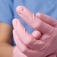 thumbnail image 5 of Pink Nitrile Gloves for Hand Protection, 100 Count Durable Latex-Free Disposable Gloves, Universal Fit Protective Gear for Home and Industrial, 5 of 5