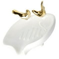 thumbnail image 5 of Self-Draining Soap Dish Ceramic with Birds Decor Soap Holder Waterfall Soap Dish, 5 of 7