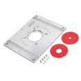 thumbnail image 2 of Placa de inserción para mesa de fresadora, de aleación de aluminio, multifuncional, para banco de carpintería, para máquina de recorte y máquina de grabado., 2 of 14