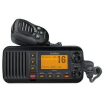 Uniden 25W 1-Channel Fixed Mount VHF Marine Radio, Black, UM435