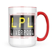 Neonblond LPL Airport Code for Liverpool Mug gift for Coffee Tea lovers