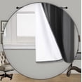 thumbnail image 2 of Adam 1-Piece Gray Charcoal Chain Room Darkening Block Light Grommet Top Printed Window Curtain Panel 37"W X 63"L, 2 of 2