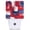 Abstract American Flag, variant on Vintage Rooster Emblem Dusk to Dawn Sensor Plug-in Night Light, Soft Warm LED Auto Night Lamp for Bedroom Hall Kitchen Corridor Indoor Use