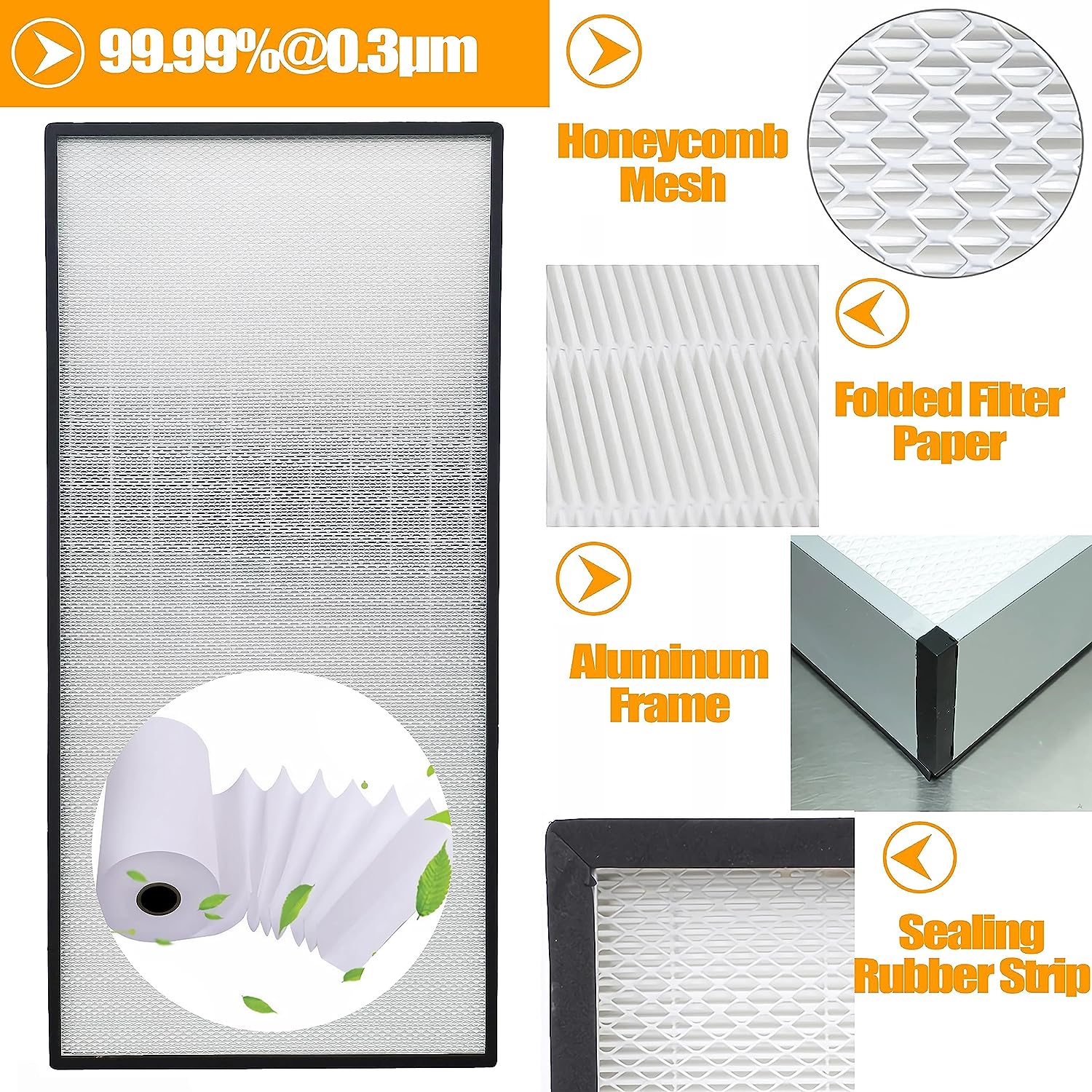 EQCOTWEA Vertical Laminar Flow Hood Air Flow Clean Bench Dust Free Room Workshop with HEPA-Filter