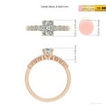 thumbnail image 5 of ANGARA Natural 0.75 Ct. Diamond Classic Engagement Ring in 14K Rose Gold for Women (Ring Size: 12), 5 of 10