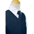 thumbnail image 7 of Baby Toddler Kid Teen Boy Wedding Formal Party Navy Blue 5pc Tuxedo Suit sz S-20, 7 of 7