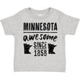 thumbnail image 3 of Inktastic Minnesota Awesome Since 1858 Boys or Girls Toddler T-Shirt, 3 of 5