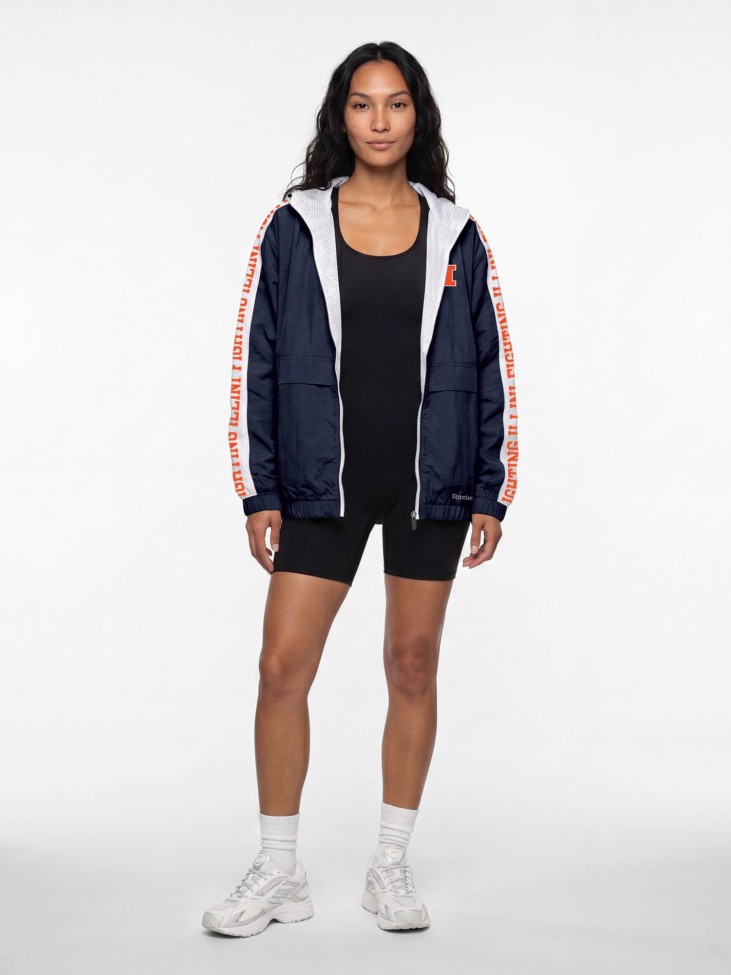Illinois Fighting Illini Reebok Womens Colorblocked Full Zip Jacket