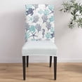 thumbnail image 4 of Stretch Dining Chair Covers Set of 6, Summer Coral Sea Turtle Starfish Seahorse Seashell Light Sea Green Navy Tan Removable Dining Chair Protector Slipcovers for Kitchen Party Restaurant, 4 of 6
