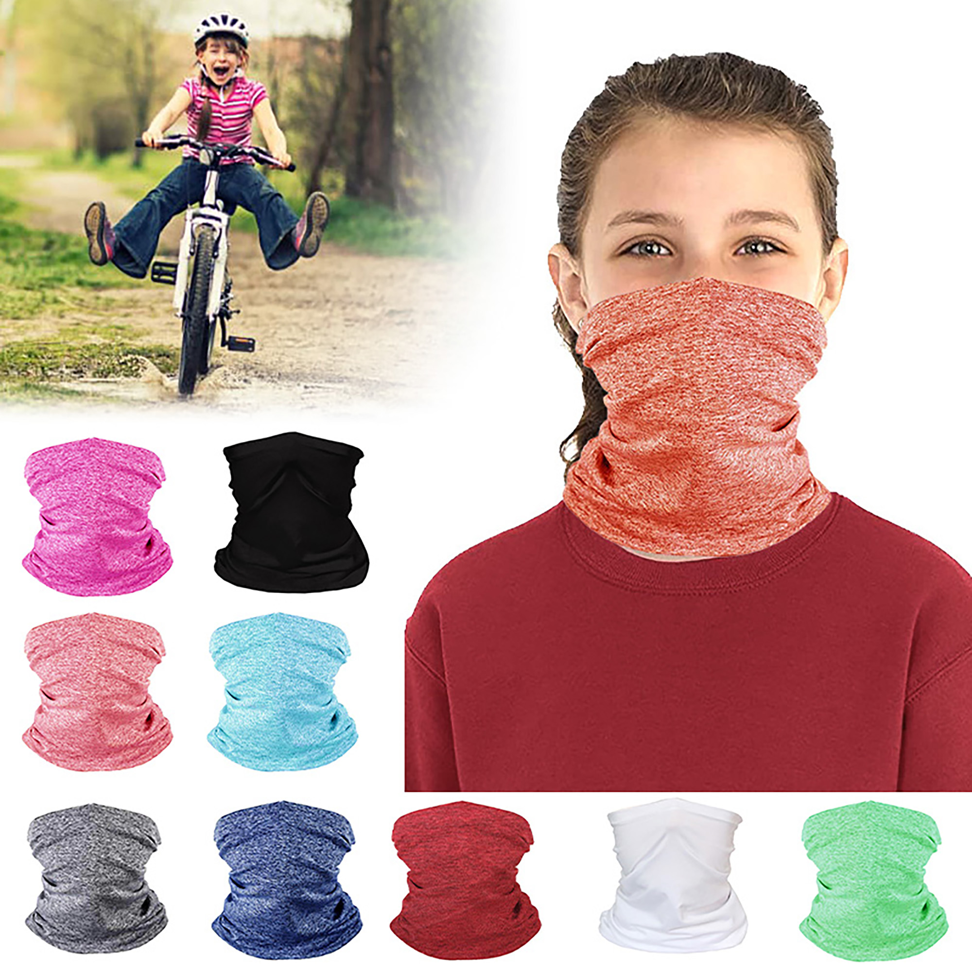 Lucky Star CVLIFE Kids Face Neck Scarf Mask Gaiters Mouth Cover for