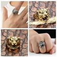 thumbnail image 2 of Domineering Tête de Tigre Ouverture Réglable Bijoux pour Hommes, 2 of 8