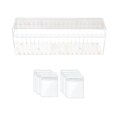 thumbnail image 2 of Clear Acrylic Jewelry Organizer Box with 20 PVC Bags Portable 6"x8" Storage for Rings,Earrings & Necklaces Travel-Friendly Jewelry Case Gift for Women, 2 of 9