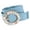 Blue, variant on One Size Raffia Stretch Belt with SeaShell Buckle (Women)