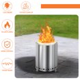 thumbnail image 4 of Oufan 10'' Portable Fire Pit Smokeless, Camping Stove for Outside, Outdoor Solo Fire Stove for Marshmallows, with Carry Bag, 4 of 8