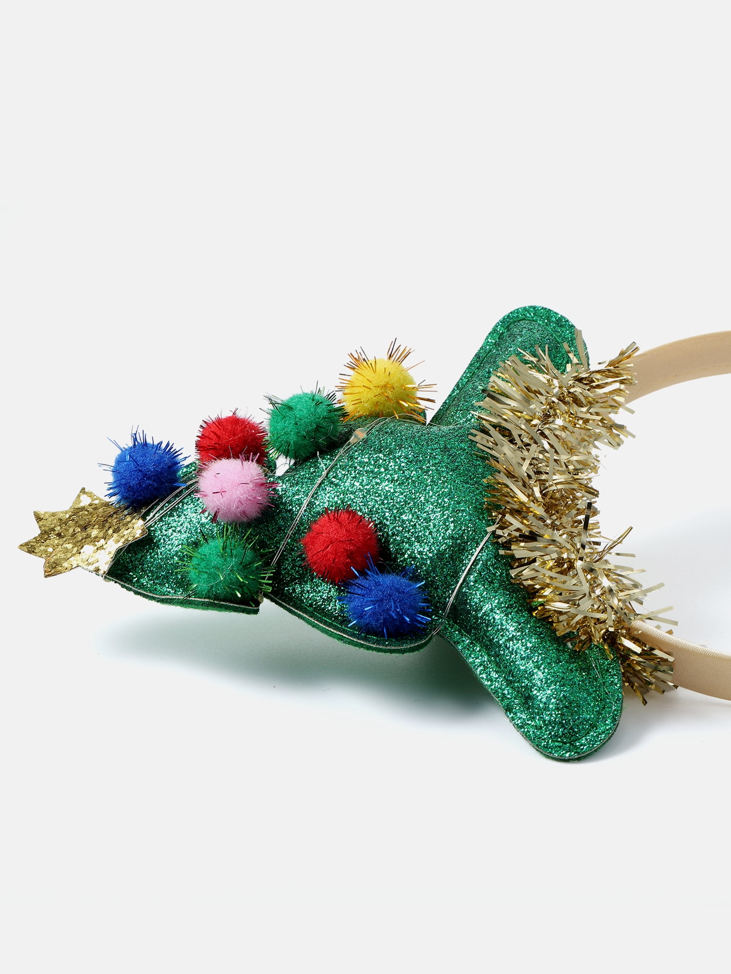 Women's Christmas Tree Headband, Green, 1-Piece