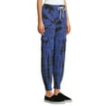 thumbnail image 4 of No Boundaries Juniors' French Terry Cargo Jogger Pants, 4 of 6