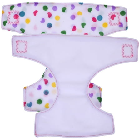 FELTECHELECTR 2Pcs Washable Diapers For Baby Doll Training Pants Adjustable Reusable 15.00X10.00X1.00Cm