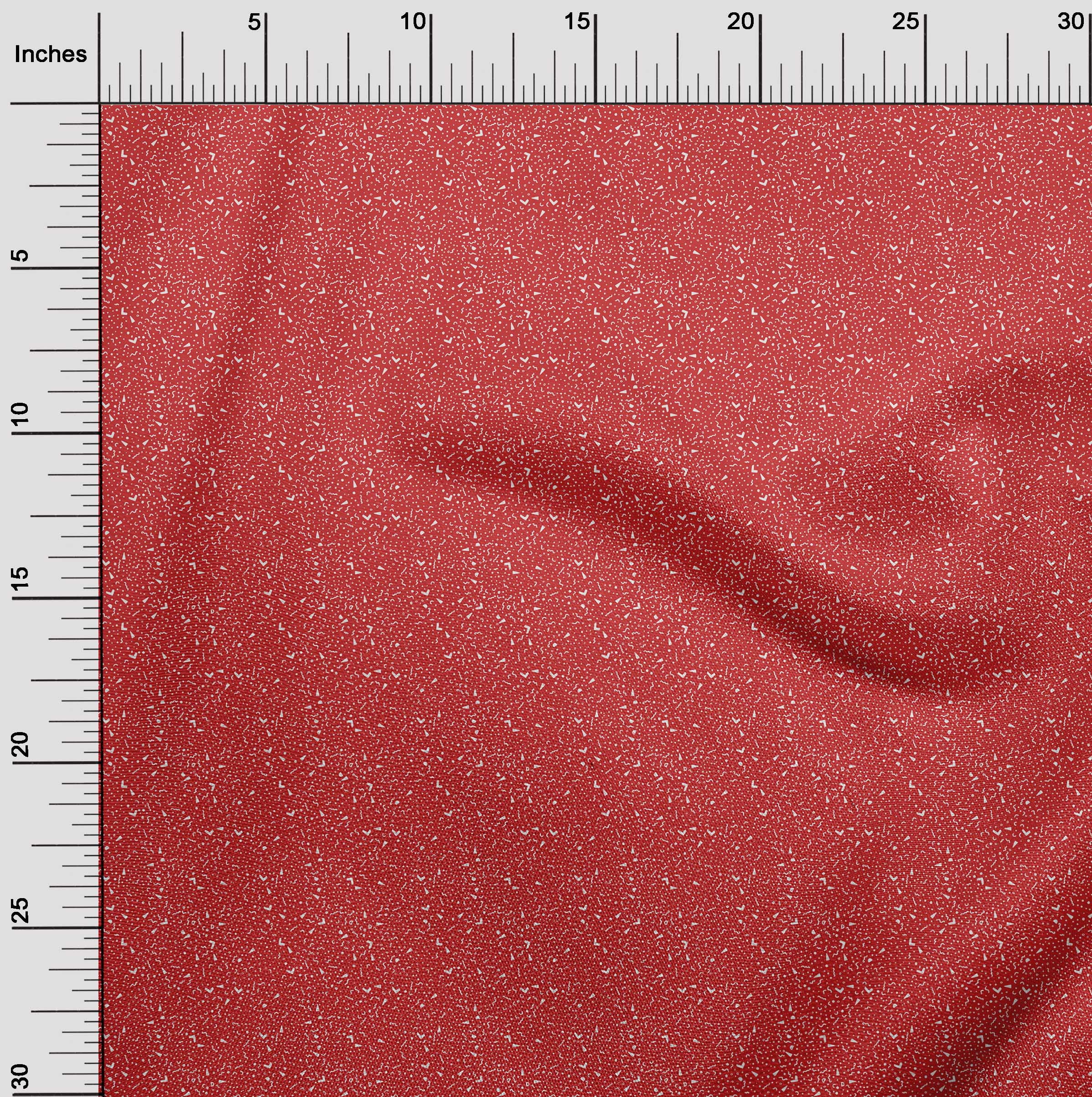 oneOone Cotton Jersey Red Fabric Christmas Sewing Material Print Fabric By The Yard 58 Inch Wide
