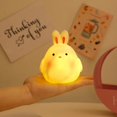 thumbnail image 4 of Cute Night Light Animal LED Night Lamp Bear Duck Rabbit Pig Chicken Portable Baby Night Light Creative Atmosphere Light Battery Operated Bedroom Bedside Sleep Light, 4 of 8