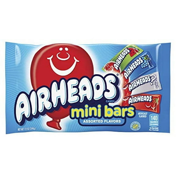 Airheads Individually Wrapped Fruit Flavored Mini Bars - 12 oz
