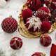 thumbnail image 2 of Bolas de Navidad Adornos Vino Rojo Flocado Árbol de Navidad Decoración Año Esferas de Navidad C, 2 of 5