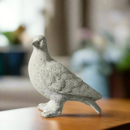Sallie Cement Standing Pigeon Figurine