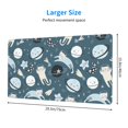 thumbnail image 3 of ZICANCN Gaming Mouse Pad, Cartoon Cat Blue Astronauts Large Mouse Mat Desk Pad, Keyboard Mouse Mat, 15.8x29.5 inch, 3 of 9