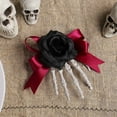 thumbnail image 4 of Xihbxyly Ventas de liquidación de hoy Pinza para el pelo con forma de mano de esqueleto para Halloween, lazo de rosa de terror para el día de los fantasmas, pinza para el pelo con forma de mano de fa, 4 of 5