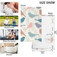 thumbnail image 2 of Coolnut Dot Bird Silhouette Patterned Hand Towels 2 PCS, Cotton Bath Towel for Drying Face Hands Body Decorative Water Absorbent Lightweight Towels for Bathroom Ktichen Travel Gym, 16"x28", 2 of 6