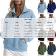 thumbnail image 3 of MaFYtyTPR Womens Half Zip Pullover Sweatshirt Long Sleeve Stand Collar Casual Athletic Hoodless Sweatshirts with Pocket A-Navy XL, 3 of 7