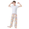 thumbnail image 3 of Colorful Hearts Pattern Pajama Pants Soft Lightweight Lounge Pants Bottoms Sleep Pants Warm Comfy, 3 of 9