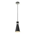 thumbnail image 5 of Z-Lite Soriano 6" Round Steel Mini Pendant in Matte Black and Brushed Nickel, 5 of 8