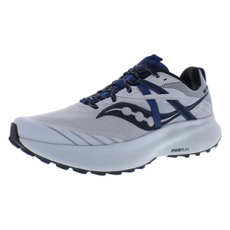 Mens Saucony Hurricane 23 Running Shoe Fog/Cobalt - Walmart.com display picture 1